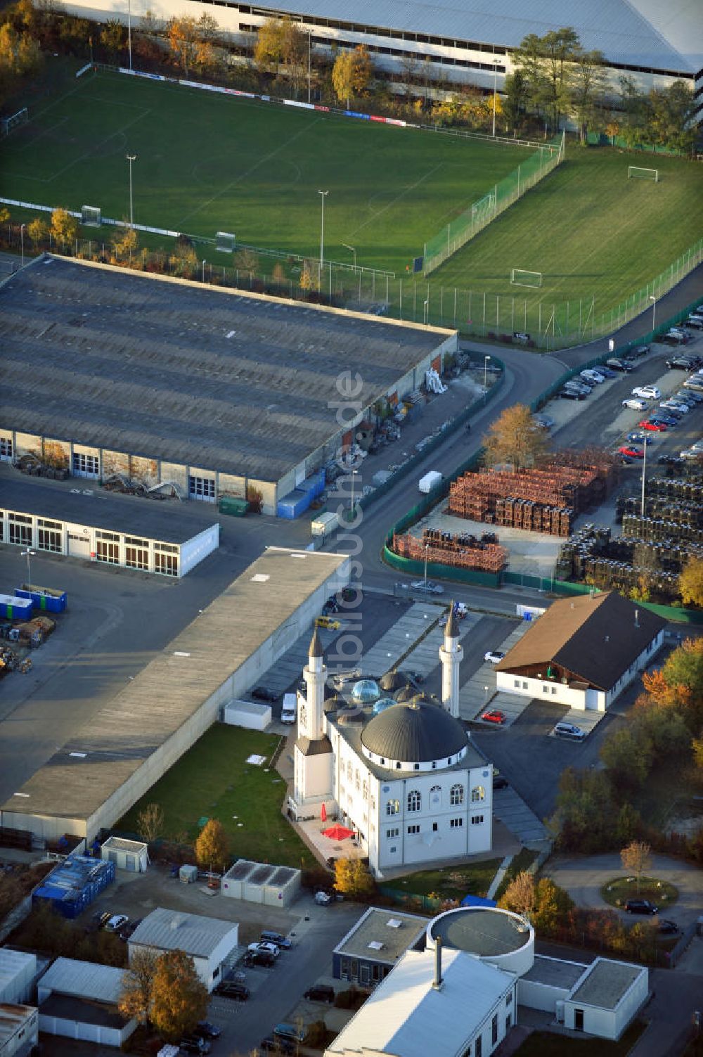 Luftaufnahme Ingolstadt - Kocatepe-Moschee Ingolstadt