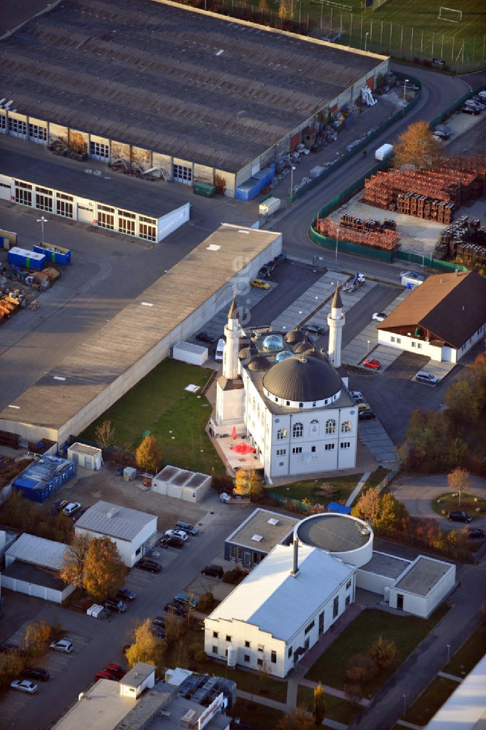 Ingolstadt von oben - Kocatepe-Moschee Ingolstadt