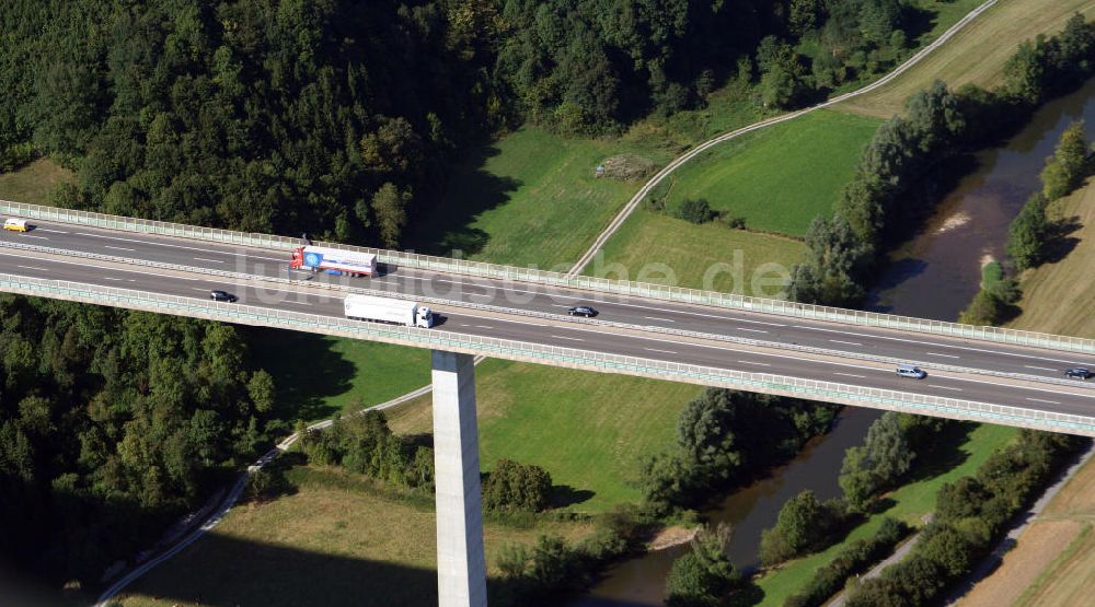 Luftaufnahme Braunsbach - Kochertalbrücke bei Geislingen am Kocher