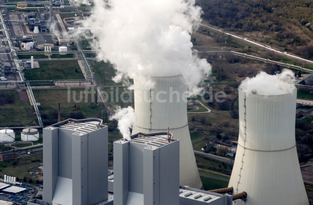 Luftbild Lippendorf, Neukieritzsch - Kohle- Kraftwerksanlagen des Kraftwerk Lippendorf, Neukieritzsch im Bundesland Sachsen