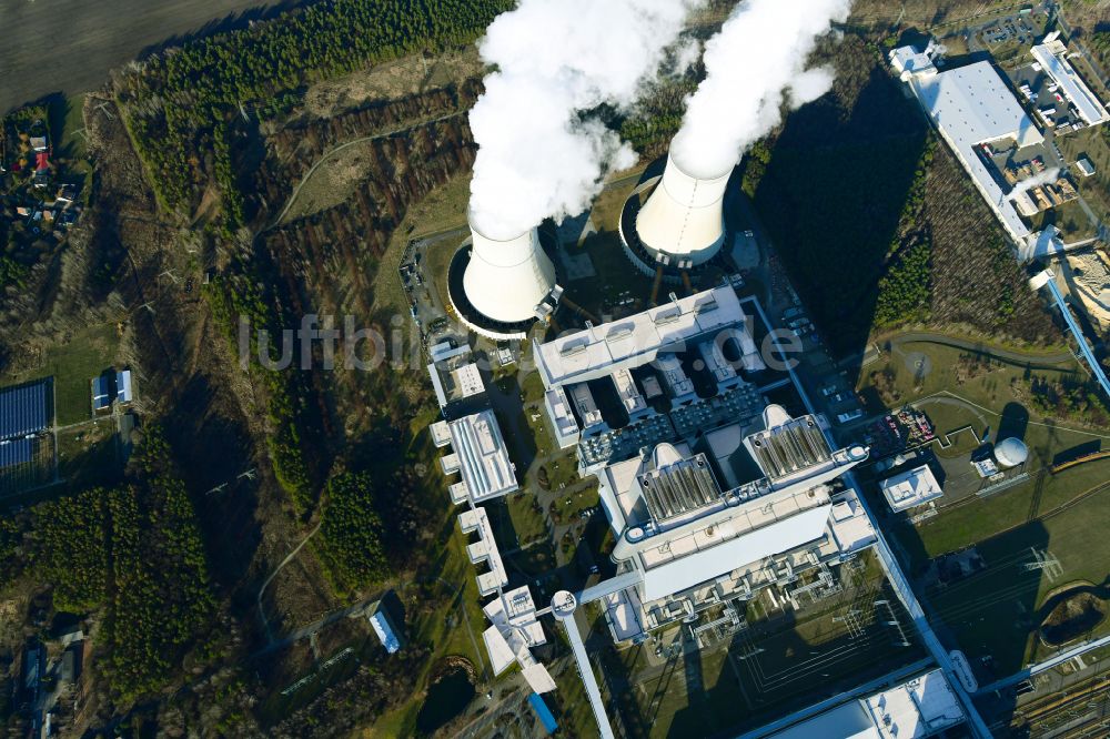 Luftbild Spremberg - Kohle- Kraftwerksanlagen der LEAG Lausitz Energiekraftwerke im Ortsteil Schwarze Pumpe in Spremberg im Bundesland Brandenburg, Deutschland