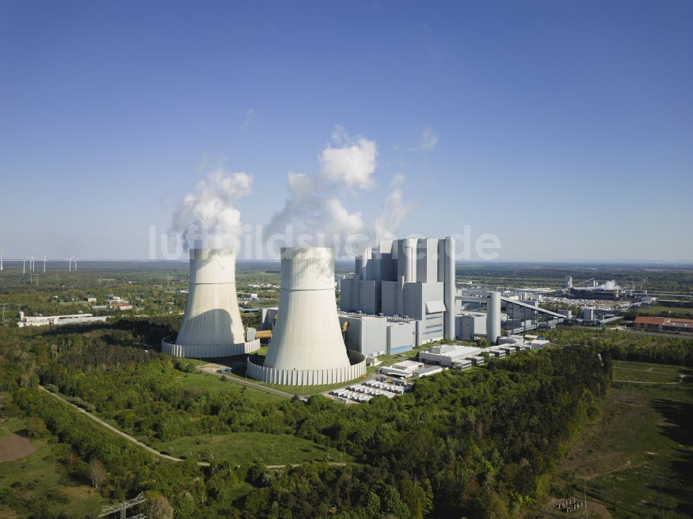 Luftbild Spremberg - Kohle- Kraftwerksanlagen der LEAG Lausitz Energiekraftwerke im Ortsteil Schwarze Pumpe in Spremberg im Bundesland Brandenburg, Deutschland