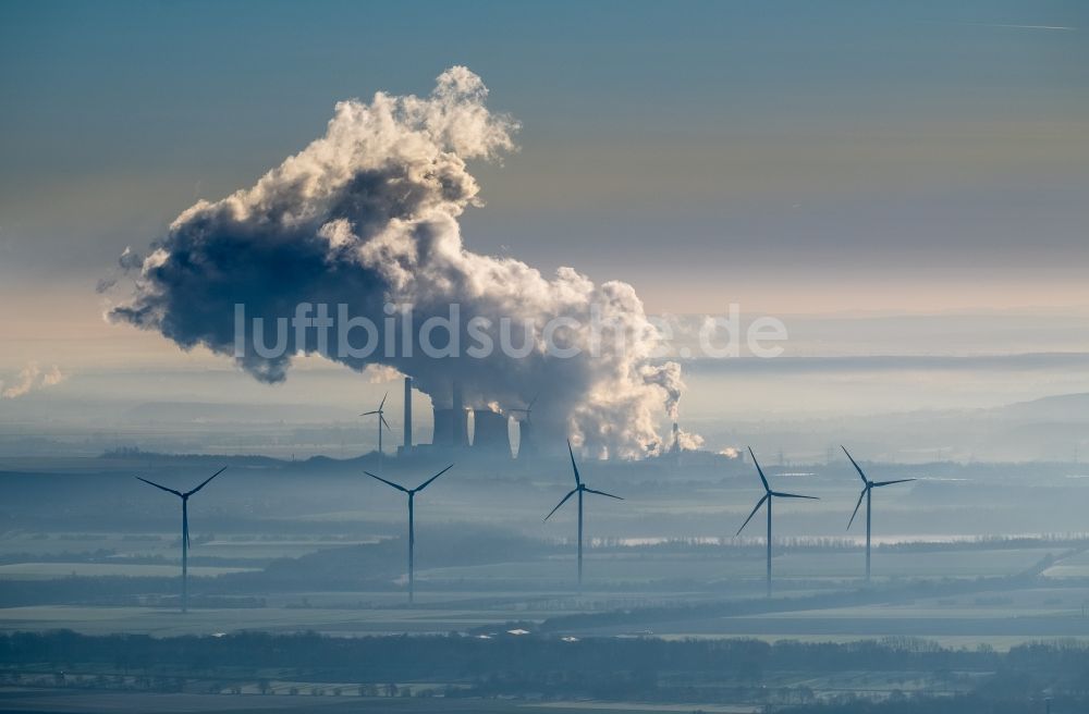 Luftaufnahme Bergheim - Kohle- Kraftwerksanlagen des RWE Power AG Kraftwerk Niederaußem in Bergheim im Bundesland Nordrhein-Westfalen, Deutschland