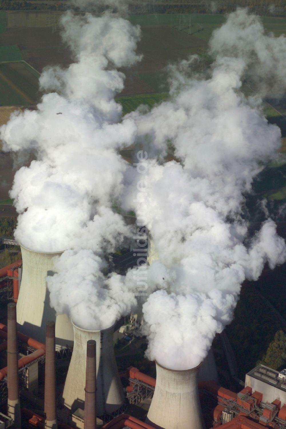 Luftbild Bergheim - Kohle- Kraftwerksanlagen des RWE Power AG Kraftwerk Niederaußem in Bergheim im Bundesland Nordrhein-Westfalen, Deutschland