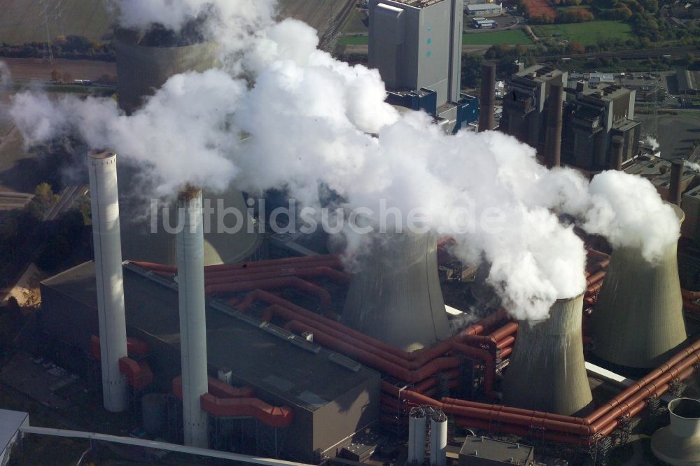 Luftbild Bergheim - Kohle- Kraftwerksanlagen des RWE Power AG Kraftwerk Niederaußem in Bergheim im Bundesland Nordrhein-Westfalen, Deutschland