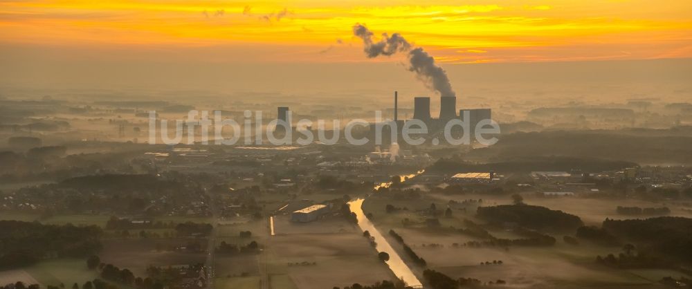 Hamm aus der Vogelperspektive: Kohlekraftwerk Westfalen der RWE-Power in Hamm, Nordrhein-Westfalen, Deutschland