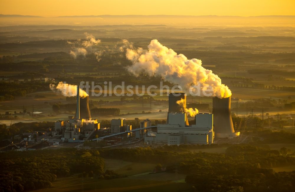 Luftaufnahme Hamm - Kohlekraftwerk Westfalen der RWE-Power in Hamm, Nordrhein-Westfalen, Deutschland