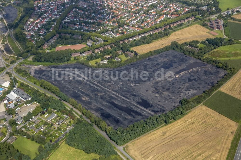 Kamp-Lintfort aus der Vogelperspektive: Kohlenlagerplatz in Kamp-Lintfort im Bundesland Nordrhein-Westfalen