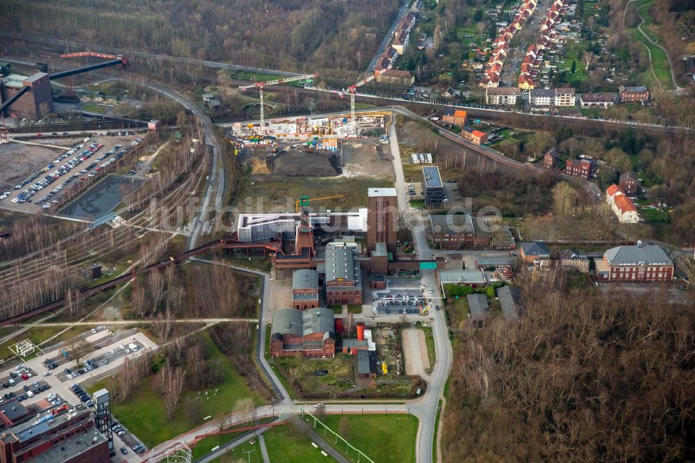 Essen von oben - Kokerei Zeche Zollverein in Essen im Ruhrgebiet im Bundesland Nordrhein-Westfalen