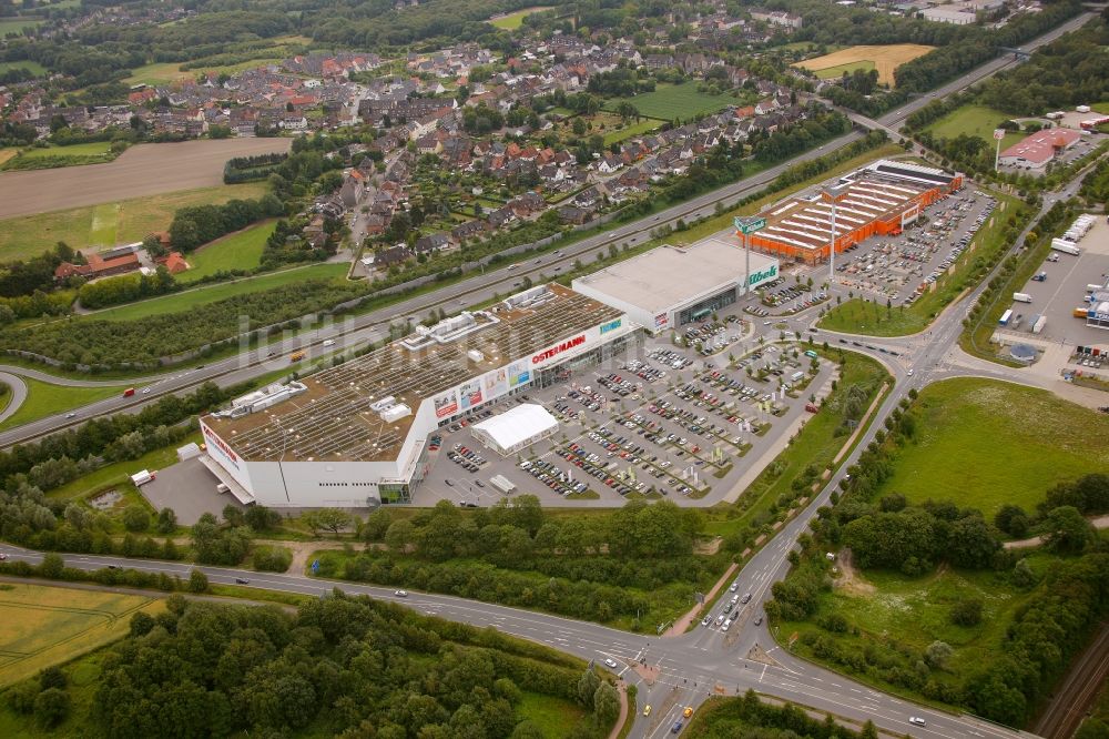 Recklinghausen von oben - Kompetenzzentrum Bauen und Wohnen in Recklinghausen im Bundesland Nordrhein-Westfalen