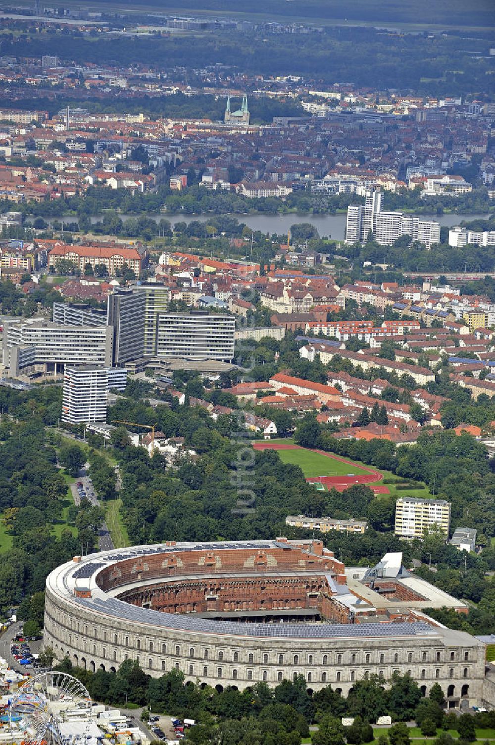 Luftbild Nürnberg - Kongresshalle auf dem ehemaligen Reichsparteitagsgelände