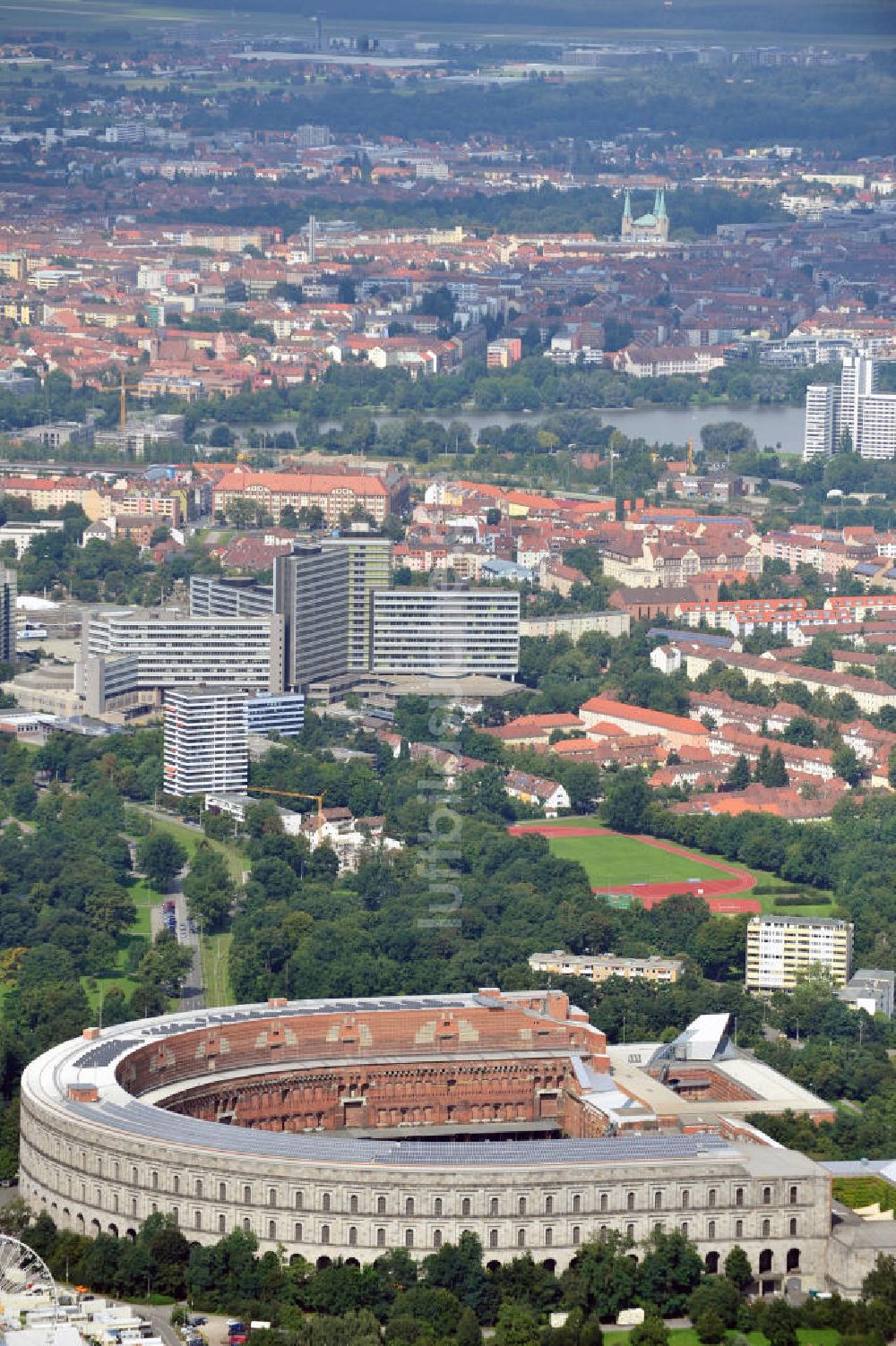 Luftbild Nürnberg - Kongresshalle auf dem ehemaligen Reichsparteitagsgelände