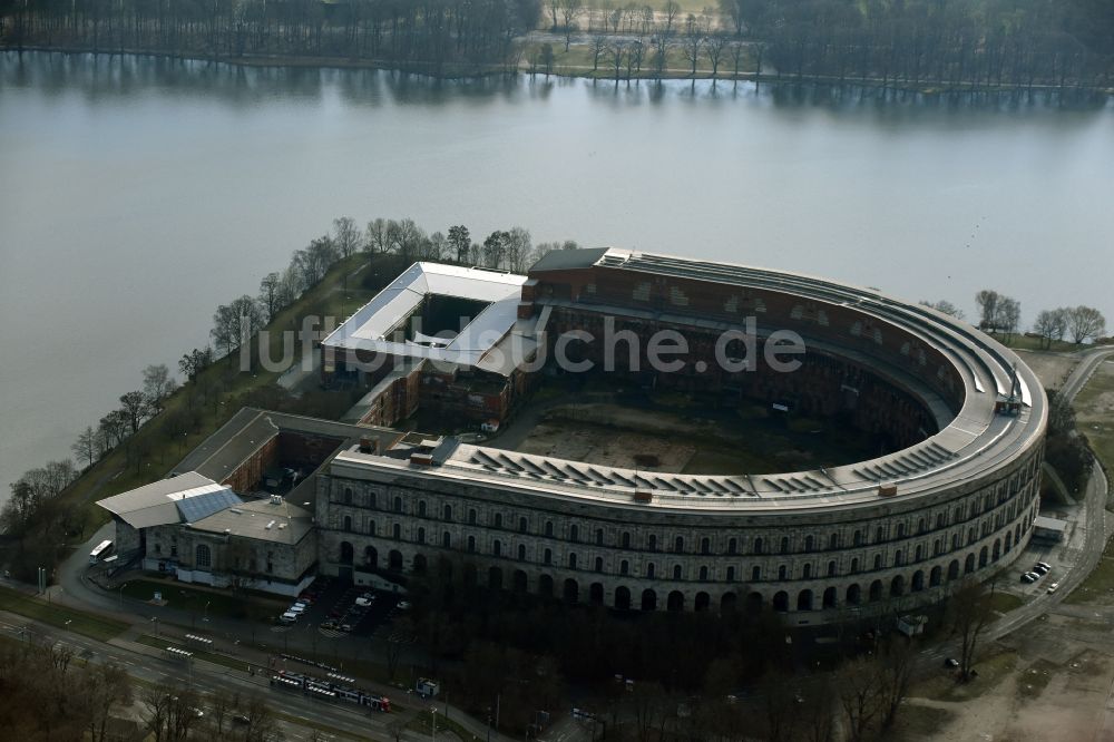 Luftaufnahme Nürnberg - Kongresshalle auf dem Reichsparteitagsgelände Nürnberg im Bundesland Bayern