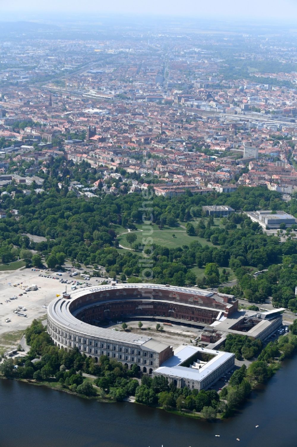 Luftbild Nürnberg - Kongresshalle auf dem Reichsparteitagsgelände Nürnberg im Bundesland Bayern