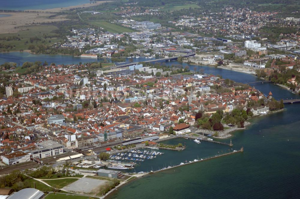 KONSTANZ von oben - Konstanz am Bodensee