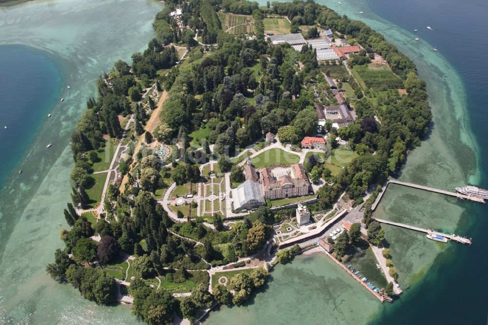 Konstanz, OT Litzelstetten-Maina von oben - Konstanz Insel Mainau im Bundesland Baden-Württemberg