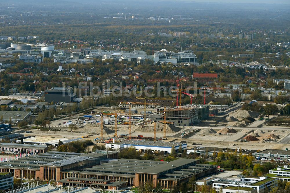 München Von Oben - Konversions- Baustelle Der Ehemaligen Militär ...