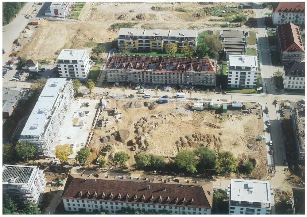 Köln von oben - Konversions- Baustelle Gebäudekomplex der ehemaligen Militär- Kaserne in Köln im Bundesland Nordrhein-Westfalen, Deutschland