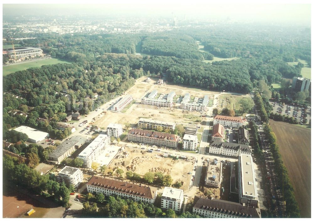 Luftbild Köln - Konversions- Baustelle Gebäudekomplex der ehemaligen Militär- Kaserne in Köln im Bundesland Nordrhein-Westfalen, Deutschland