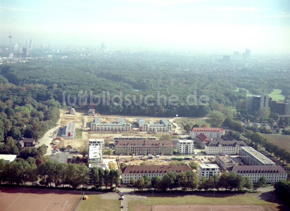 Luftbild Köln - Konversions- Baustelle Gebäudekomplex der ehemaligen Militär- Kaserne in Köln im Bundesland Nordrhein-Westfalen, Deutschland