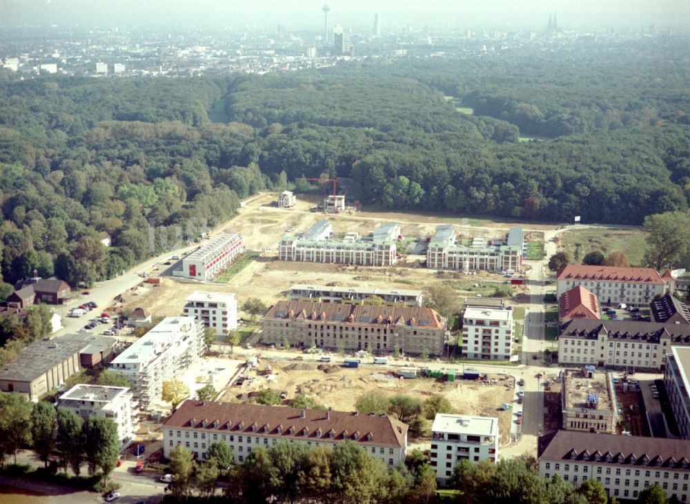 Luftbild Köln - Konversions- Baustelle Gebäudekomplex der ehemaligen Militär- Kaserne in Köln im Bundesland Nordrhein-Westfalen, Deutschland