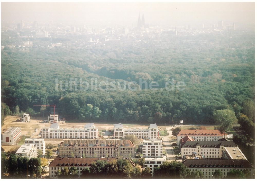 Luftbild Köln - Konversions- Baustelle Gebäudekomplex der ehemaligen Militär- Kaserne in Köln im Bundesland Nordrhein-Westfalen, Deutschland