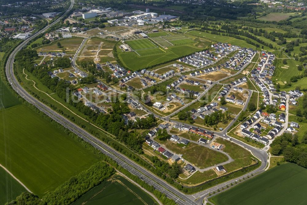 Dortmund von oben - Konversions- Projekt Brackeler Feld - Neubaugebiet auf den ehemalige Napier Barracks Dortmund im Bundesland Nordrhein-Westfalen
