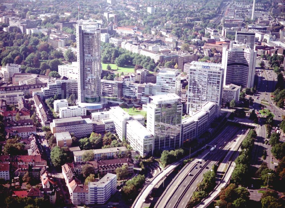 Essen von oben - Konzernzentrale der Ruhr - Gas - Ag im Stadtzentrum von Essen 01.10.2002