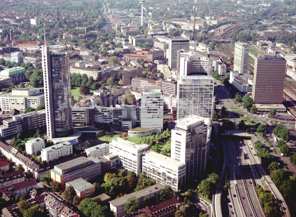 Luftbild Essen - Konzernzentrale der Ruhr - Gas - Ag im Stadtzentrum von Essen 01.10.2002