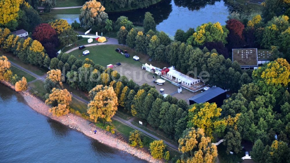 Bonn von oben - Konzertgelände Kunst!rasen in Bonn im Bundesland Nordrhein-Westfalen, Deutschland