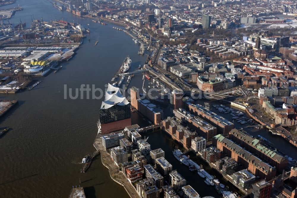 Luftaufnahme Hamburg - Konzerthaus Elbphilharmonie in Hamburg