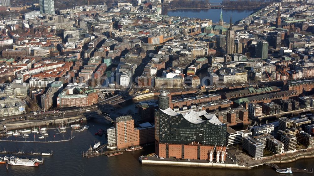 Luftbild Hamburg - Konzerthaus Elbphilharmonie in Hamburg