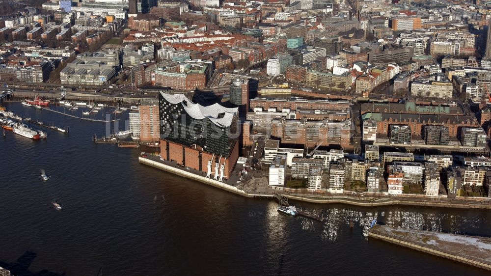 Luftaufnahme Hamburg - Konzerthaus Elbphilharmonie in Hamburg