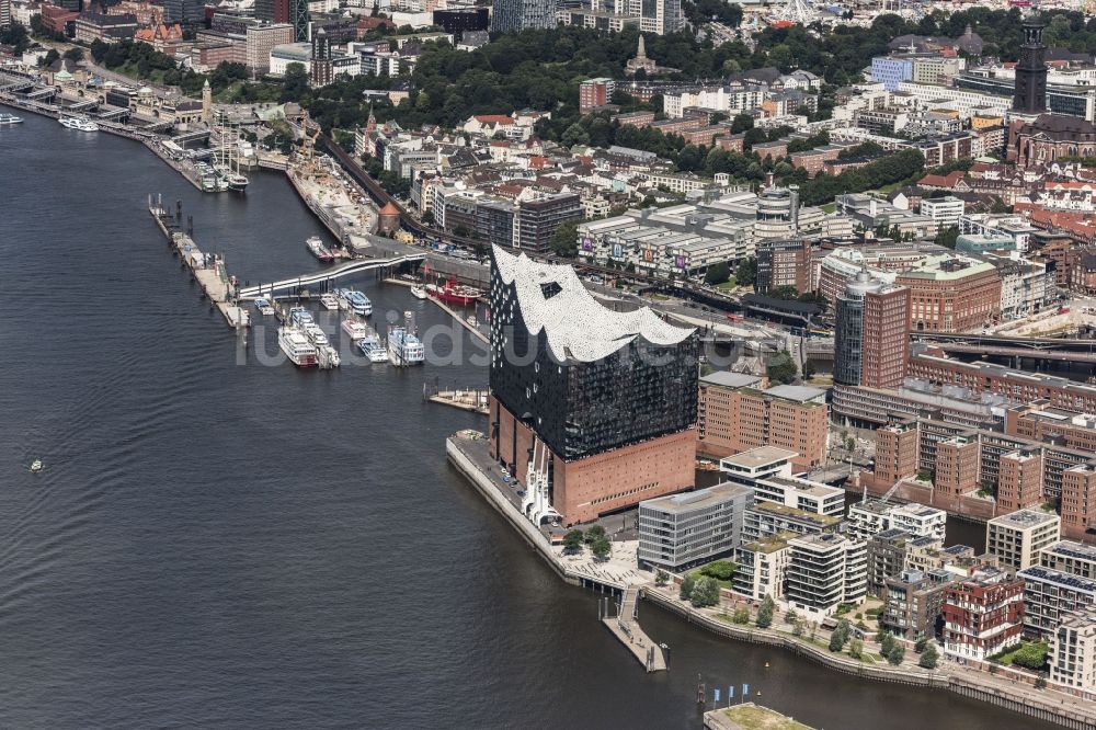 Luftaufnahme Hamburg - Konzerthaus Elbphilharmonie in Hamburg