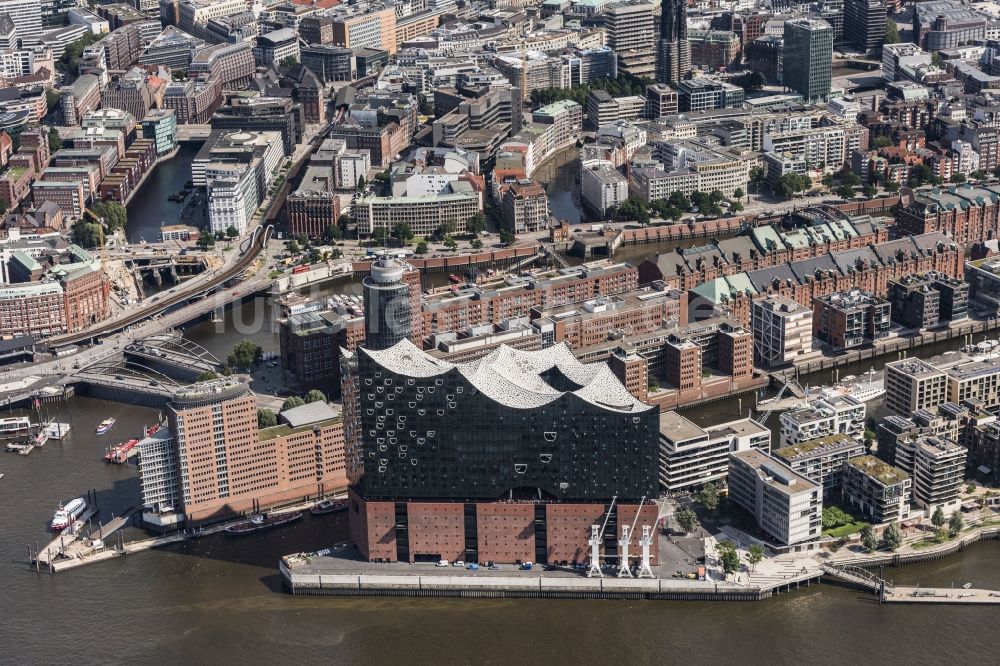 Luftaufnahme Hamburg - Konzerthaus Elbphilharmonie in Hamburg