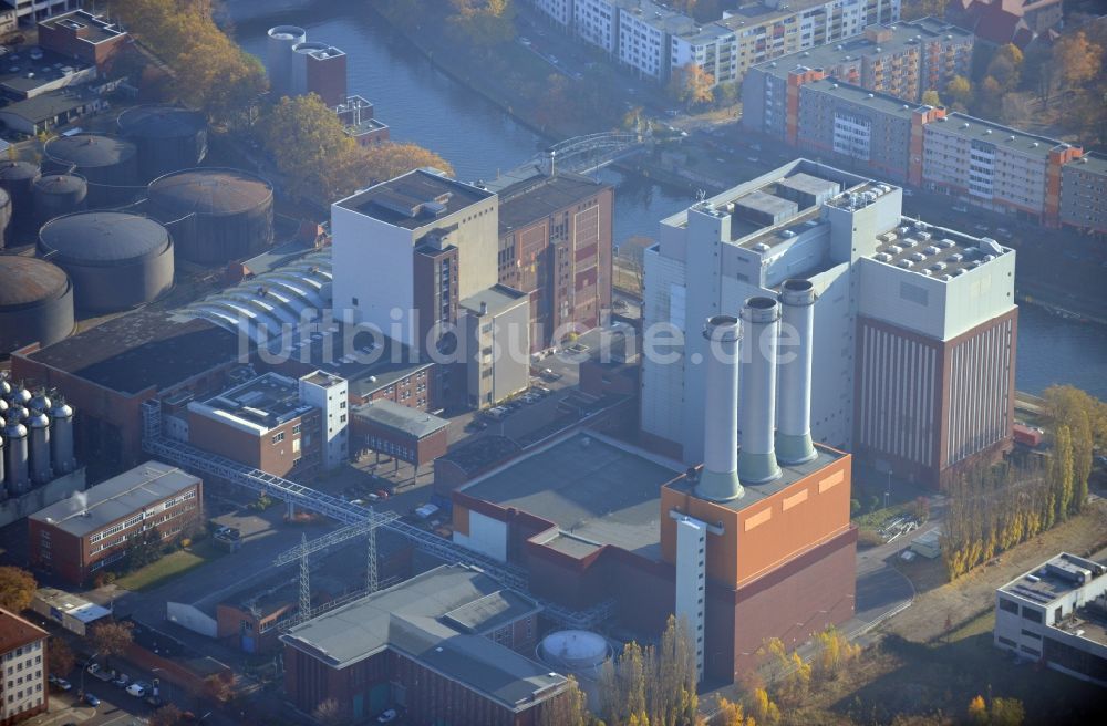 Luftbild Berlin OT Charlottenburg - Kraftwerk Charlottenburg in Berlin