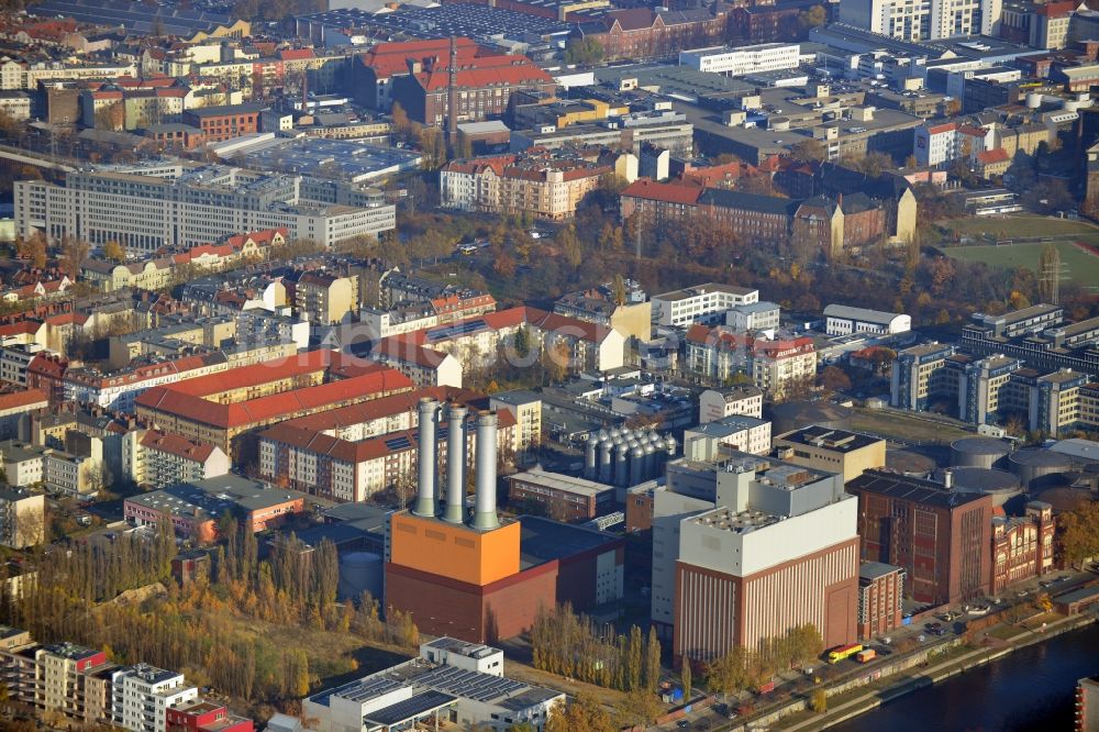 Berlin OT Charlottenburg aus der Vogelperspektive: Kraftwerk Charlottenburg in Berlin