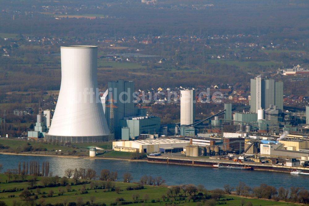 Duisburg OT Walsum von oben - Kraftwerk Duisburg - Walsum im Bundesland Nordrhein-Westfalen