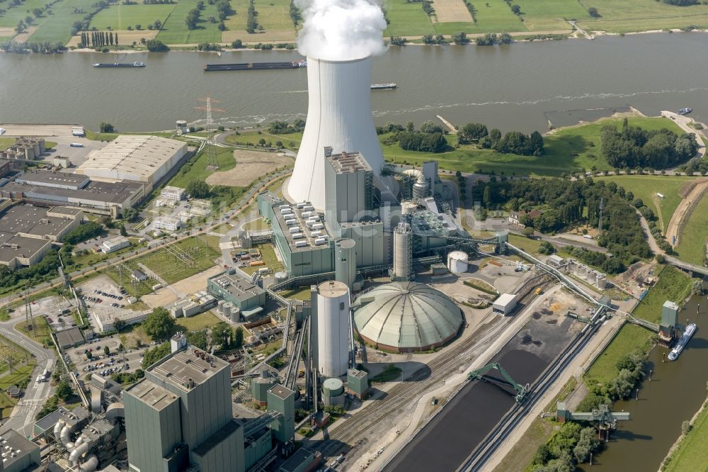 Duisburg OT Walsum von oben - Kraftwerk Duisburg - Walsum im Bundesland Nordrhein-Westfalen