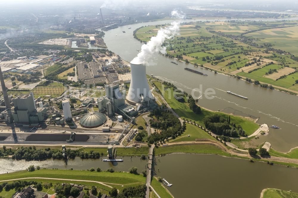 Luftbild Duisburg OT Walsum - Kraftwerk Duisburg - Walsum im Bundesland Nordrhein-Westfalen