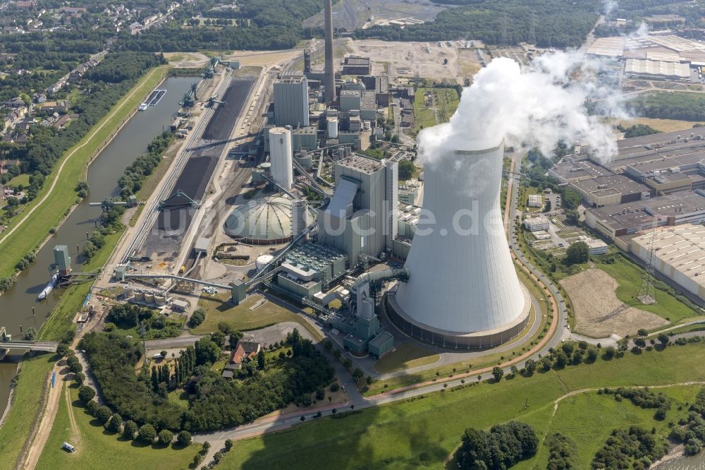 Duisburg OT Walsum von oben - Kraftwerk Duisburg - Walsum im Bundesland Nordrhein-Westfalen