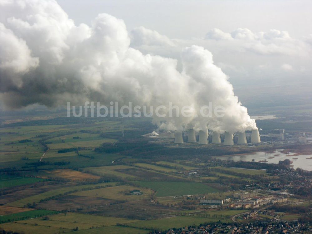 Jänschwalde aus der Vogelperspektive: Kraftwerk Jänschwalde