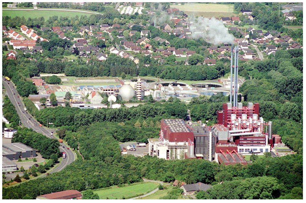 Bielefeld aus der Vogelperspektive: Kraftwerk und Klärwerk