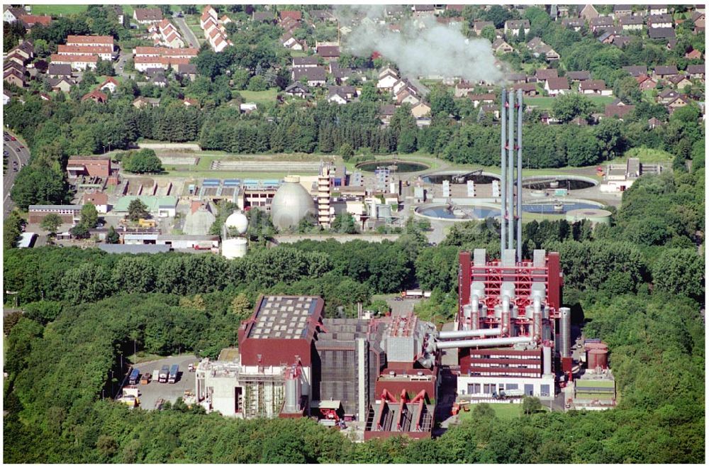 Bielefeld aus der Vogelperspektive: Kraftwerk und Klärwerk