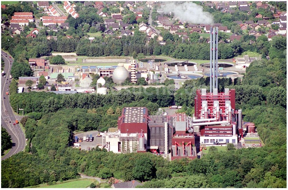 Luftbild Bielefeld - Kraftwerk und Klärwerk