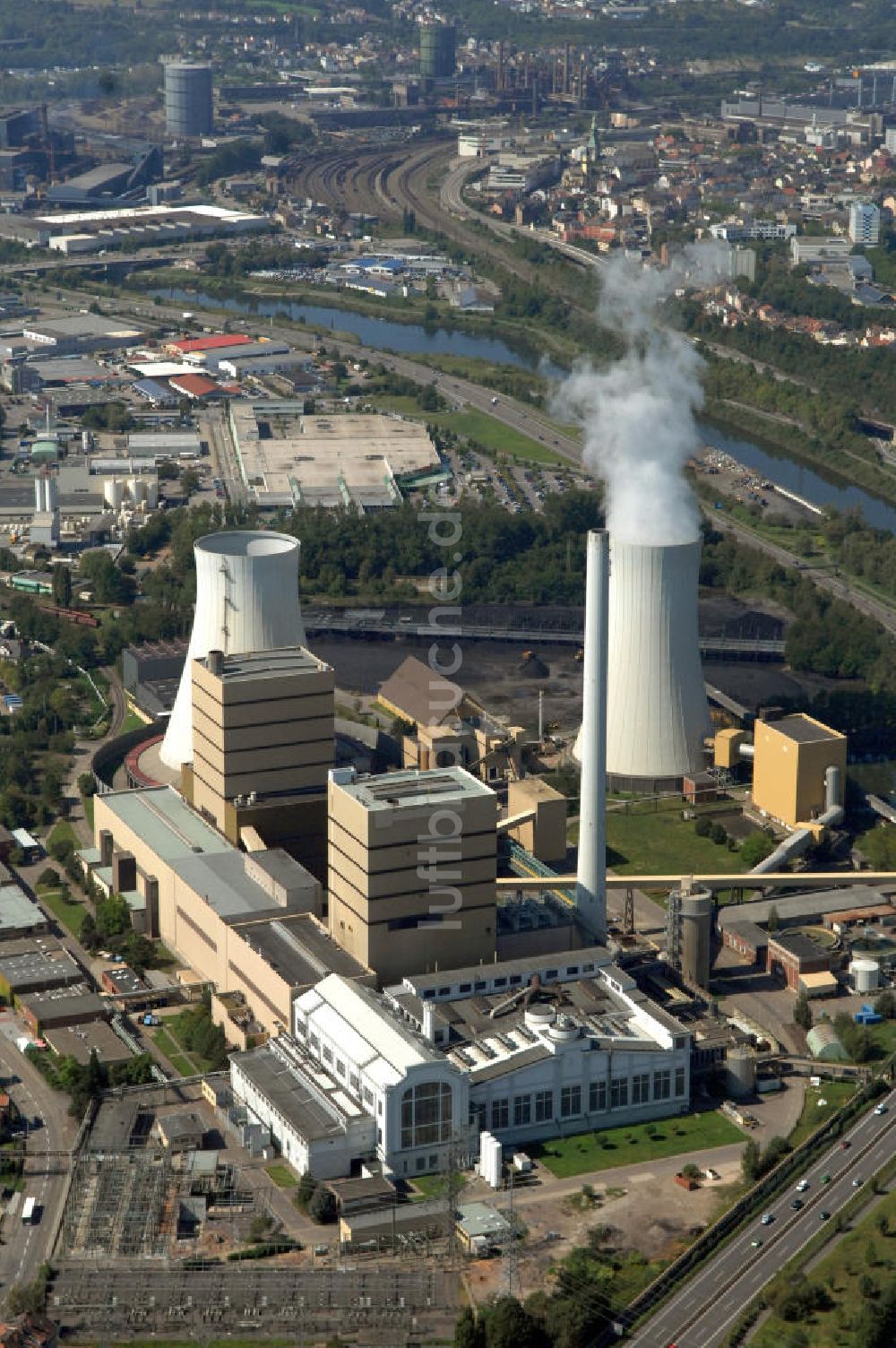 Völklingen von oben - Kraftwerk Völklingen-Fenne im Saarland