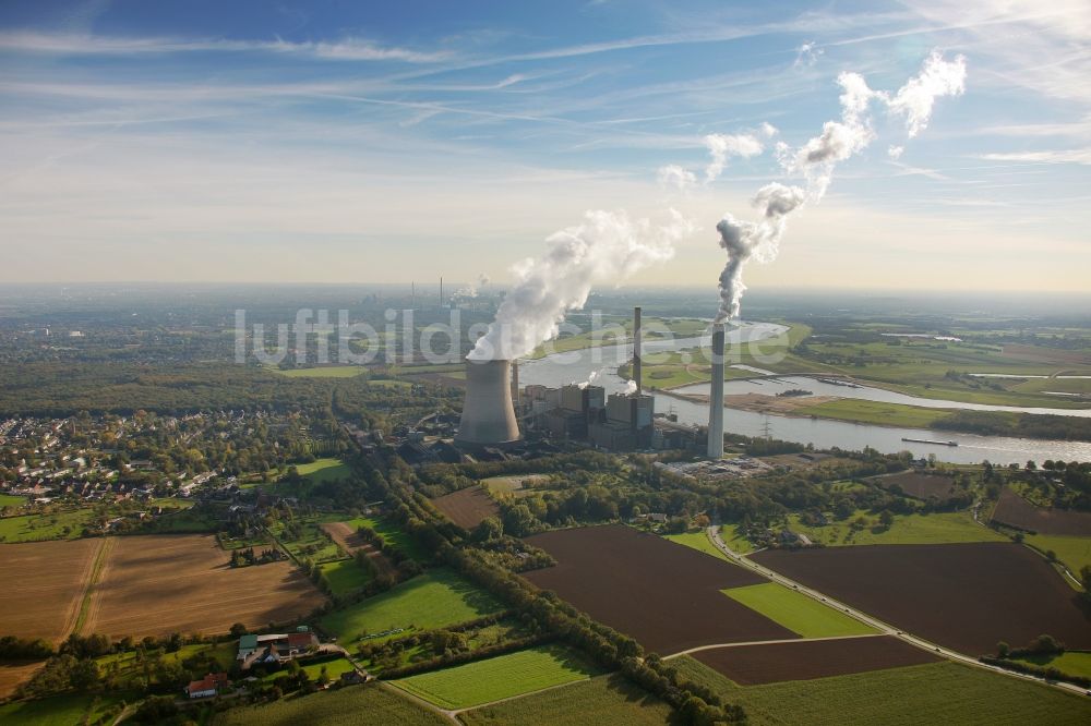 Voerde aus der Vogelperspektive: Kraftwerk Voerde im Bundesland Nordrhein-Westfalen