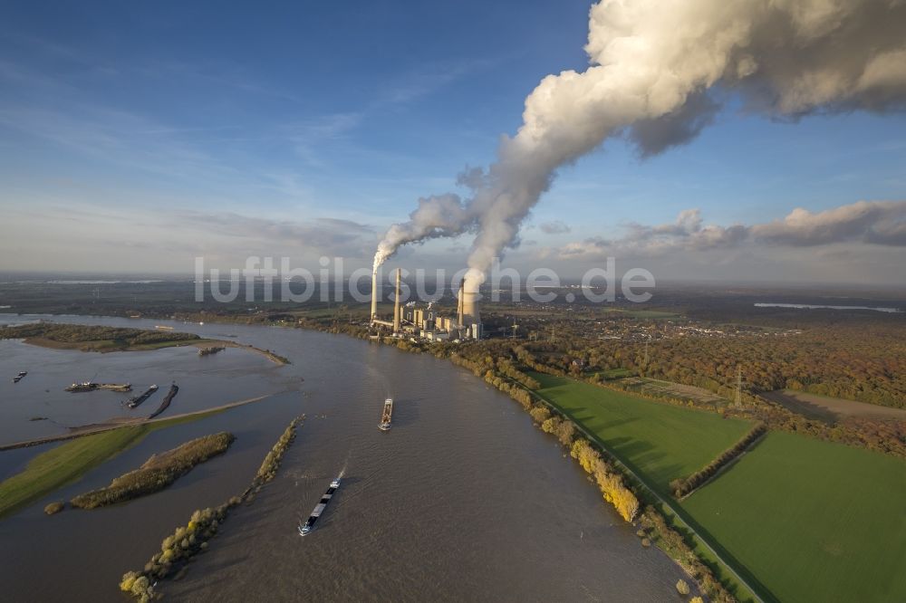 Luftbild Dinslaken - Kraftwerk Voerde am Rhein bei Dinslaken im Ruhrgebiet in Nordrhein-Westfalen