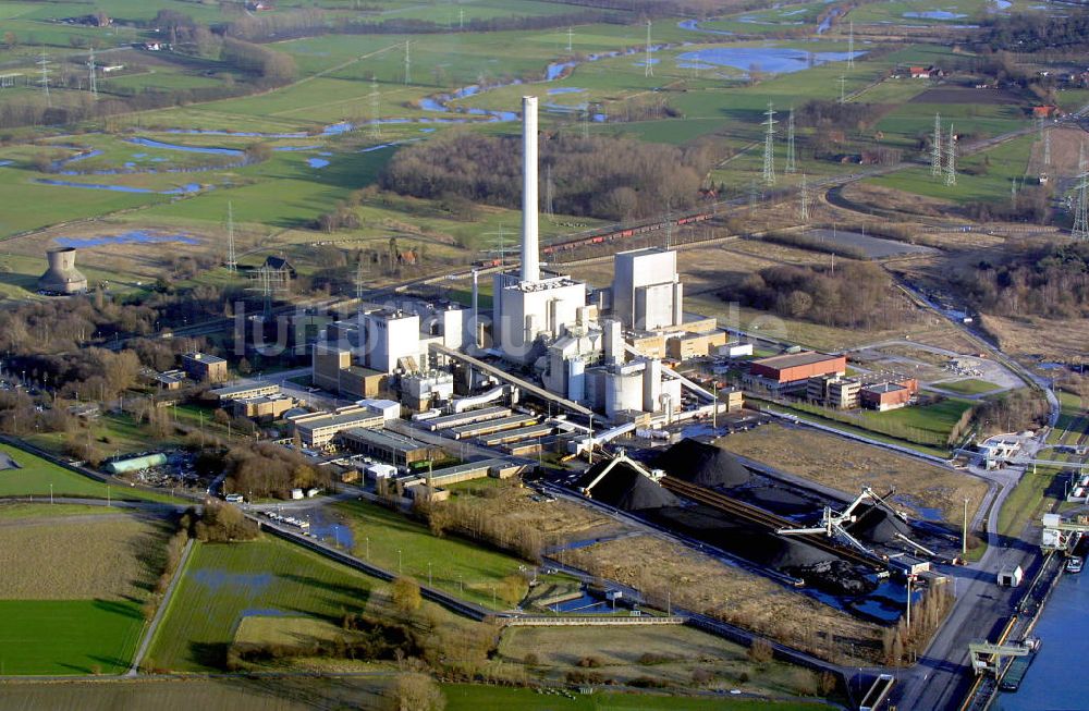 Hamm von oben - Kraftwerk Westfalen in Hamm-Uentrop in Nordrhein-Westfalen