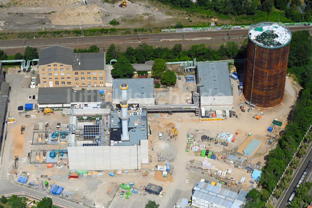 Luftbild Leipzig - Kraftwerksanlagen des Heizkraftwerk Leipzig Süd in Leipzig im Bundesland Sachsen, Deutschland